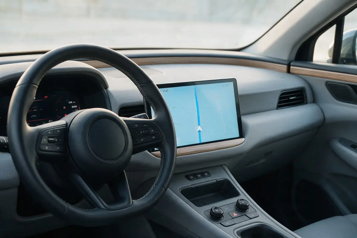 Tablero de un auto moderno